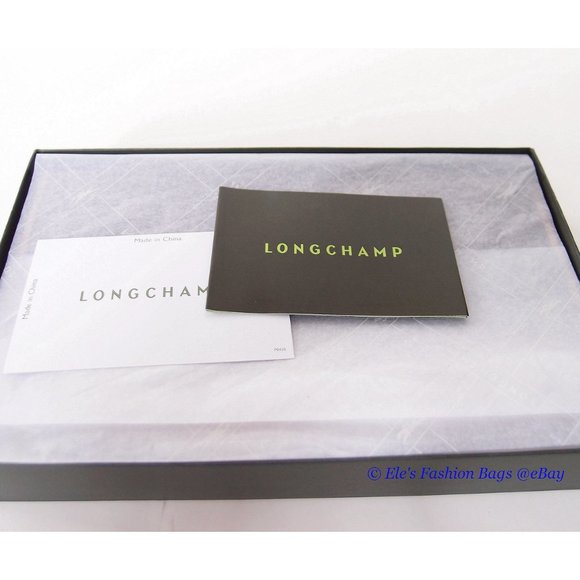 NIB Longchamp LM Cuir Leather Flap Snap Wallet BROWN 100% AUTHENTIC - Picture 5 of 14